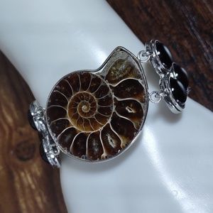 Ammonite Fossil Bracelet